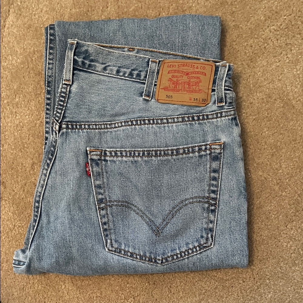 Levi's Men's Straight Light Blue Denim Jeans